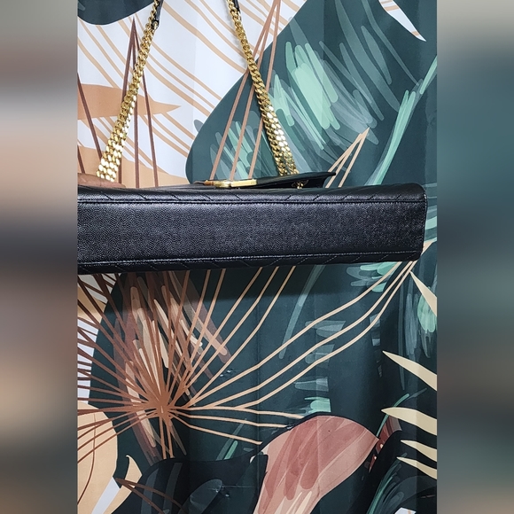 Classic Monogram Envelope Satchel Matelasse Chevron Leather Large - Picture 6 of 8